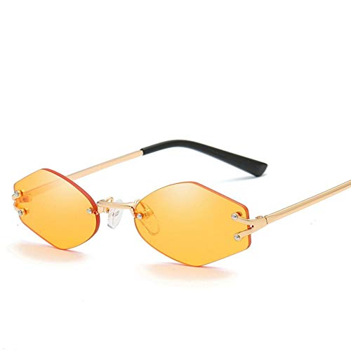 NIUASH Sonnenbrille polarisiert 1PC Randlose Sonnenbrille Frauen Geometrische Linse Rahmenlose Männer, die Sonnenbrillen UV400 Metallrahmen Fahren von NIUASH