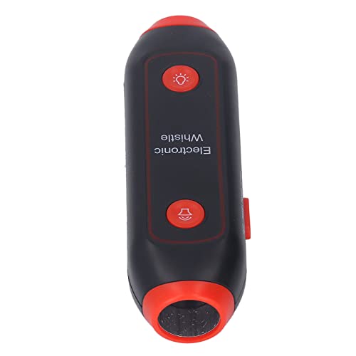 NIZUUONE Elektronische Pfeife mit 3 Tönen und 3 Lautstärken, Blasfreie Pfeife für Sport, Camping, Haustiertraining (Rot) von NIZUUONE