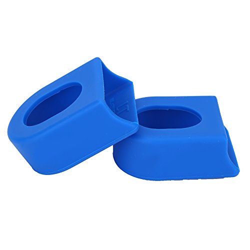 NIZUUONE KurbelarmmanschettenKurbelarmschutz, Silikagel-Kurbelarmmanschetten für Fahrradliebhaber für die Meisten KurbelarmeKurbelgarnituren (Blue) von NIZUUONE