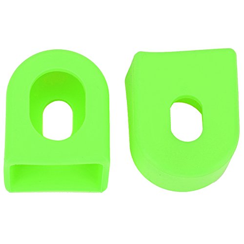 NIZUUONE KurbelarmmanschettenKurbelarmschutz, Silikagel-Kurbelarmmanschetten für Fahrradliebhaber für die Meisten KurbelarmeKurbelgarnituren (Green) von NIZUUONE