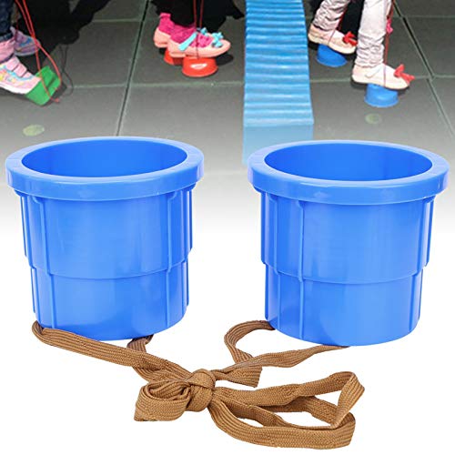 NIZUUONE Stelzen Schuhe Interaktives Laufspielzeug für Gleichgewichtstraining Indoor Outdoor Spielen Kinderspielzeug (Blue) von NIZUUONE