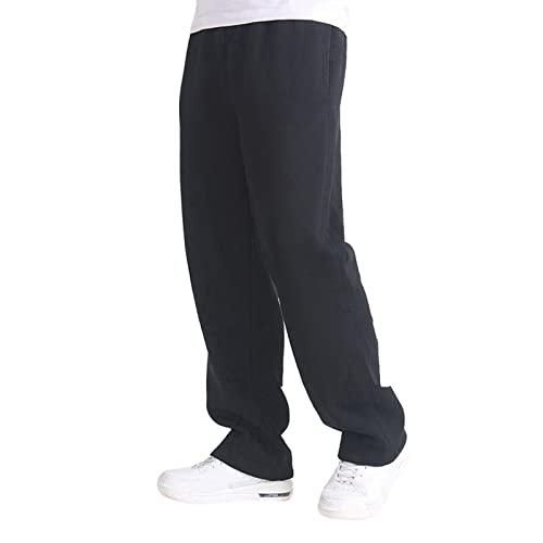 NKPUYT Jogginghose Herren Baggy Sporthose Relaxed-Fit Sweathose Aestethic Sweatpants Breites Bein Freizeithosen Elastische Taille Trainingshose Männer Laufhose mit Taschen Streetwear von NKPUYT