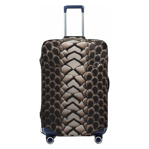 NKQSOAUH Gepäckabdeckung, elastisch, waschbar, staubdicht, personalisierbar, klassische Schlangenhaut, Reisegepäck, Gepäckabdeckungen für 45,7 - 81,3 cm, Schwarz , XL von NKQSOAUH