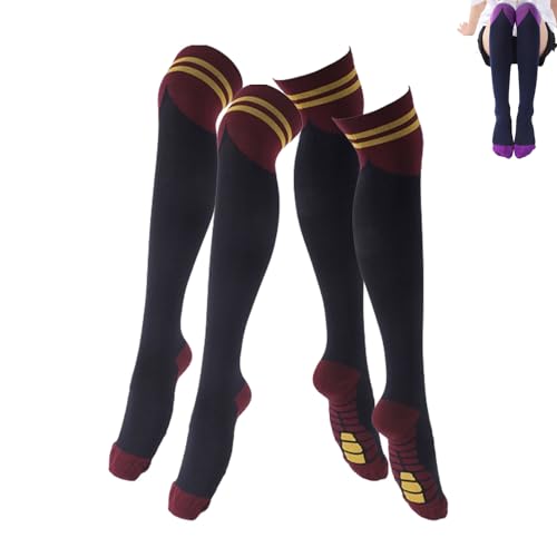 NLIADVY Sportstrümpfe, Overknee-Kompressionsstrümpfe, schlankmachende Yoga-Socken mit Langen Beinen, geeignet für Männer und Frauen (2pairs,S(35-40)) von NLIADVY