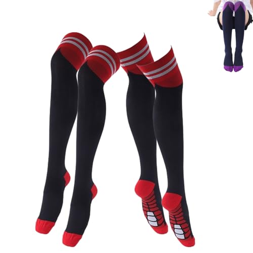 NLIADVY Sportstrümpfe, Overknee-Kompressionsstrümpfe, schlankmachende Yoga-Socken mit Langen Beinen, geeignet für Männer und Frauen (2pairs-B,M(41-45)) von NLIADVY