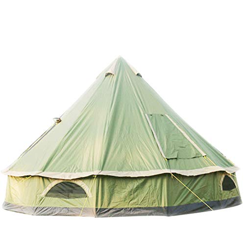 4M Glockenzelt, Zelt Jurte 210D Oxford Indien Zelt, wasserdichtes Glockenzelt, tragbares Sichtschutzzelt für Familiencamping im Freien auf der Jagd von NOALED