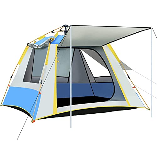 Automatische Pop-up-Zelte für 2 bis 3 Personen mit feuchtigkeitsbeständiger Matte, sofortiges Campingzelt, wasserdichtes, winddichtes und UV-geschütztes Wärmedämmzelt, geeignet für Outdoor- und W von NOALED