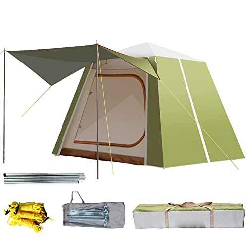 Camping-Sofortzelt für 3–4 Personen, Pop-Up-Zelt, wasserdicht, Winddicht, Familienzelte, einfacher Aufbau für Camping, Wandern und Outdoor, tragbares Zelt mit Tragetasche von NOALED