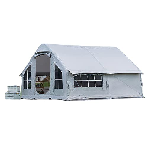 Glampingzelt für 6–8 Personen mit Pumpe, aufblasbare Zelte, einfacher Aufbau, 4-Jahreszeiten-wasserdichtes Outdoor-Haus zum Angeln, Camping und Wandern von NOALED