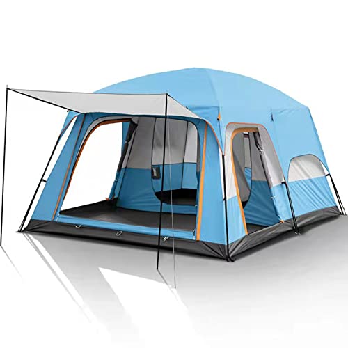 Großes Zwei-Zimmer-Familienzelt – wasserdichtes Zelt – Campingzelt, mit Aluminiumstangen, einfacher Aufbau für Outdoor, Wandern, Glamping, leichtes Campingzelt von NOALED