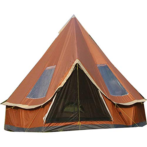 Luxuriöses 4 m langes Glockenzelt, Zelt, Jurte, 210D Oxford-Indien-Zelt, wasserdichtes Glockenzelt, tragbares Sichtschutzzelt für Familien, Camping, Outdoor, Jagd von NOALED