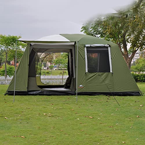 Outdoor-Zelte, Sonnenschutz, 6–10 Personen, Zelte für Camping, Familienzelt mit 2 Schlafzimmern, Kabinenzelt, Picknick-Zelt im Freien, wasserdicht, tragbar mit Tragetasche von NOALED