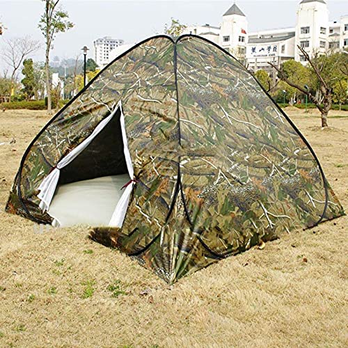Pop-Up-Zelt für 3–4 Personen für Outdoor-Reisen, Camping, Zwei Tarnfarben, zusammenklappbar in Einer runden Tragetasche, leicht zu transportieren, Angelzelt, Verdunkelungszelt von NOALED