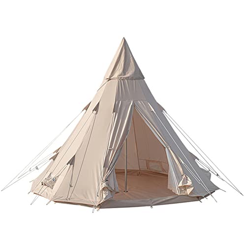 Tipi-Zelt für Erwachsene, Outdoor-Camping, 4-Jahreszeiten-Familiencamping, Jurtenzelt, wasserdichte Tipi-Zelte für die Jagd, Familienteam, Rucksackreisen, Camping, Wandern von NOALED