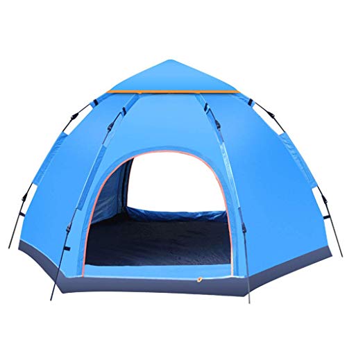 Tragbares automatisches Pop-Up-Zelt, 6-Personen-Familiencampingzelt mit Aufbewahrungstasche, regensicher und mückensicher, atmungsaktiv und UV-beständig, Zelt für Familiencamping,B von NOALED