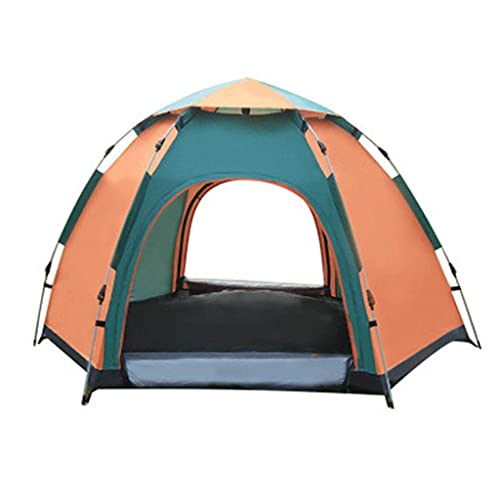 Wasserdichtes Zelt mit hydraulischer Kuppel, sechseckige Außenzelte für 3–4 Personen, Starke Stabilität, Anti-Mücken, geeignet für Outdoor-Camping und Bergsteigen, grün von NOALED