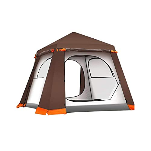 Wasserfeste Zelte für 2 bis 4 Personen, tragbares Zelt für 3 bis 5 Personen, zum Wandern und Camping im Freien, grün/braun, 2 Größen von NOALED