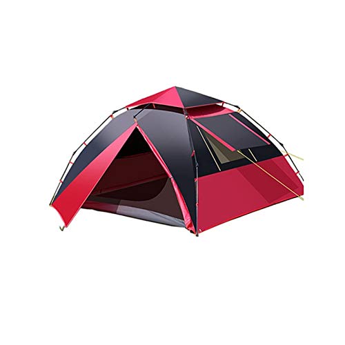 Zelt, automatisches Pop-Up-Campingzelt, 4 Personen, regensicher, doppelschichtig, Sofortzelt für Outdoor-Wandern, Rucksackreisen, Outdoor von NOALED