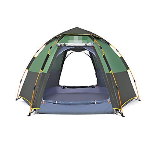 Zelt im Freien, 3–4 Personen, automatisches Anti-Sturm-Regen, 2 doppelt Dickes, regensicheres Camping, Outdoor-Camping, Haushaltszelt, Pop-Up, großes Campingzelt, Kabine, Strandzelt, schnelle Ins von NOALED