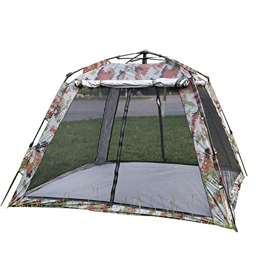 Zelt mit großem Raum für 3–4 Personen, regenfestes Sonnenschutz- und Moskitozelt, Doppellagiges Tarn-Campingzelt für Wanderreisen von NOALED
