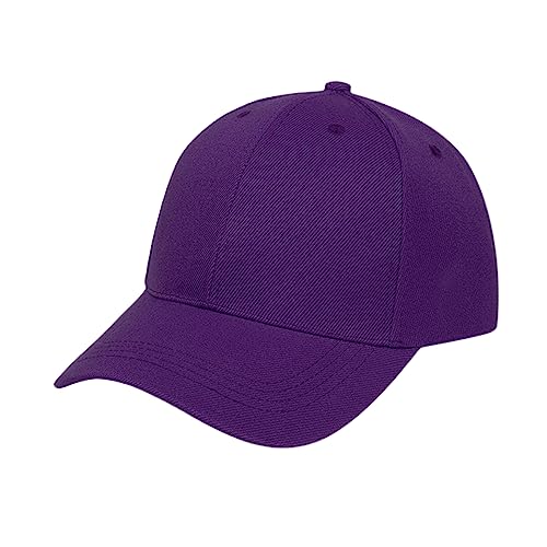 NOGRAX Dad Cap Unisex Cap Solid Color Baseball Cap Snapback Caps Anpassung Casual Hip Hop-Purple,Adult Size(54-58cm) von NOGRAX
