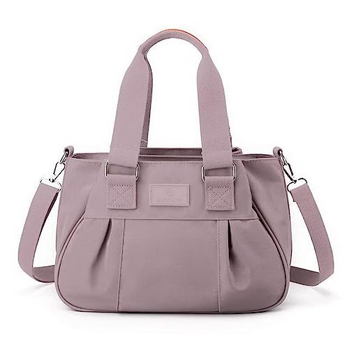 NOGRAX Damen-Schultertaschen Handtasche Messenger Damen Tasche Casual Damen Große Kapazität Outdoor Freizeittasche-Lavender von NOGRAX