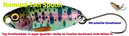 Nomura Trout Spoon Real Rainbow Trout 1,4g von NOMURA