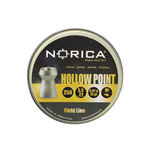 NORICA Hollow Point Hohlspitz-Diabolos im Kal. 5,5mm (.22) glatt - 250 Schuss von NORICA