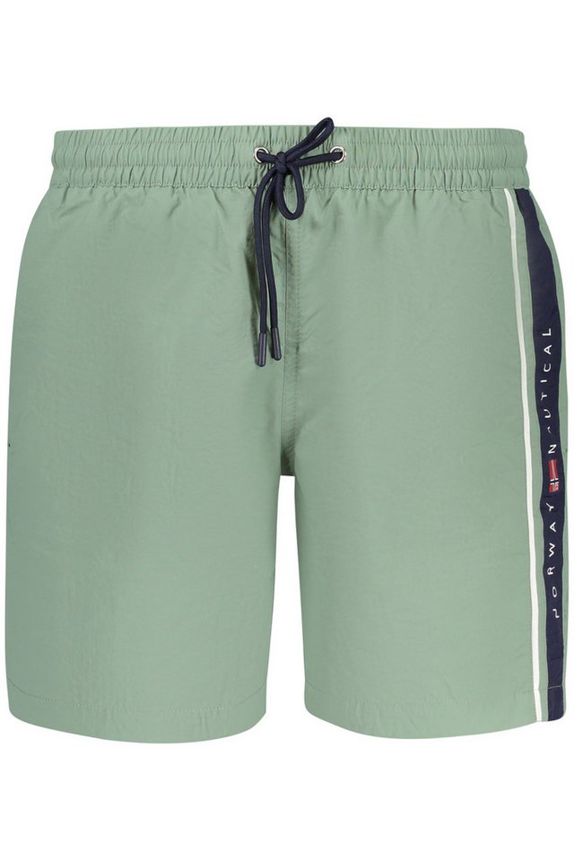 NORWAY 1963 Badeshorts Grüne Herrenshorts mit Taschen & Kordelzug - Stilvoll & Funktional NORWAY 1963 Badeshorts Grüne Herrenshorts mit Taschen & Kordelzug - Stilvoll & Funktional von NORWAY 1963