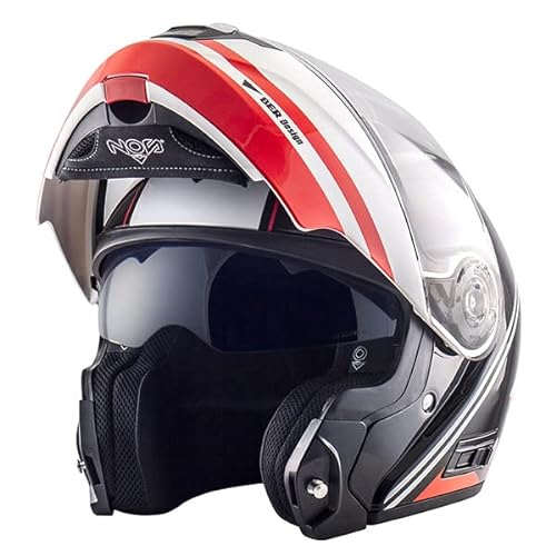 Helm NOS NS-8, Small, Dynamic RED von NOS NEW OWN STYLE