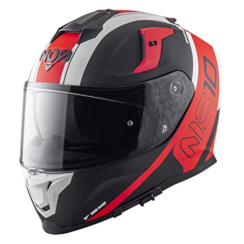 Helm NOS NS-10 ECE 22-06, Small, Fury RED von NOS NEW OWN STYLE