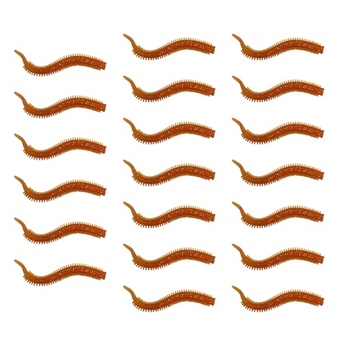 NPXUAMTJ 20pcs Künstlich 7 5 cm Weichköderfischerei Köder Angriff Auf Accessoire Sandworms Swimbaits Flexible TPE Wurzelköder von NPXUAMTJ