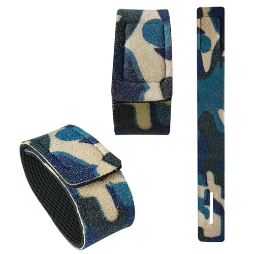 NPYQ 5Pcs Angelrute Krawatte Strap Eingestellt Angelrute Angelrute Krawatte Tragegurt Set Für Outdoor Angelrute Wrap von NPYQ