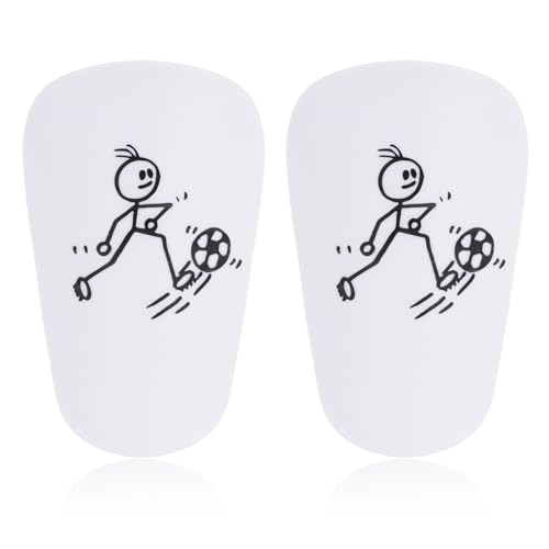 2stk Mini-Fußball-Schienbeinschoner, 10x6cm extra klein Fußball-Schienbeinschoner mit dynamischem Sportmuster Schienbeinschoner Schutzausrüstung für Jugendliche und Erwachsene für Kinder von NQEUEPN