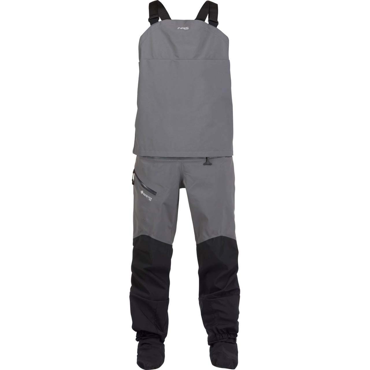 NRS Recoil GORE-TEX Pro Dry Bib - Gray, XXL von NRS