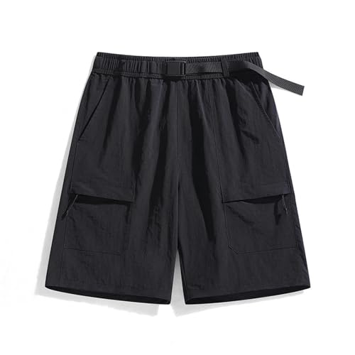 NSLFA Shorts Herren Outdoor-Shorts Herren Schnelle, Atmungsaktiv-schwarz-XL von NSLFA