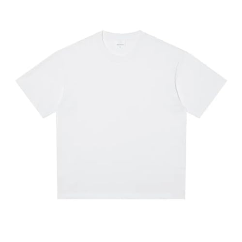 NSLFA T Shirt Damen Trendy Pure Cotton Kurzärmel-t-Shirt Für Männer Und Frauen Im Sommer Locker Und Vielseitig Halb Ärmeln-weiß-s (35-42) Kg von NSLFA