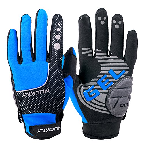 NUCKILY Winter Warme Handschuhe Touchscreen Winterhandschuhe Herren Damen Fahrradhandschuhe Sport Winddichte Handschuhe MTB Handschuhe zum Radfahren,Laufen,Fahren,Joggen von NUCKILY