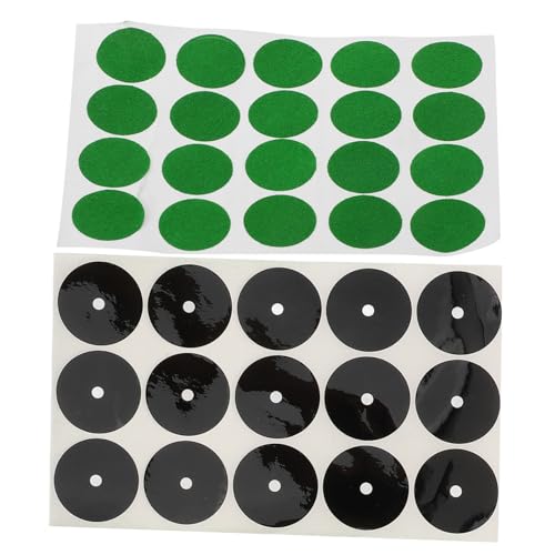 NULYLU 2 Blätter Pool Billard Tisch Markierungspunkte Selbstklebende Runde Snooker Reparatur Patches Langlebig Farblich Auffällig zur Markierung und Pflege von Billardtisch und Snooker von NULYLU