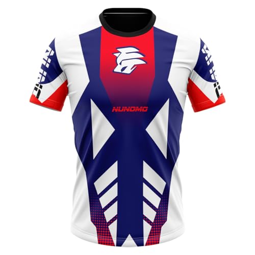 Men's MTB T-Shirts| MTB Mountainbike Hochwertiges Polyestergewebe Fahrradtrikot Kurzarm, Fahrradbekleidung Fahrrad Trikot T Shirt Für Männer, Atmungsaktive Cycling Jersey (Type-2,XS) von NUNOMO