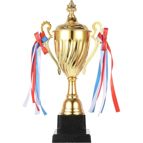 NUOBESTY Gold Award Trophäe, Pokale für den ersten Platz, Gewinner, Trophäen, Metallmedaillen für große Rechtschreibung, Bienenwettbewerbe, Preise, Basketballspiel, 32. 5 cm von NUOBESTY
