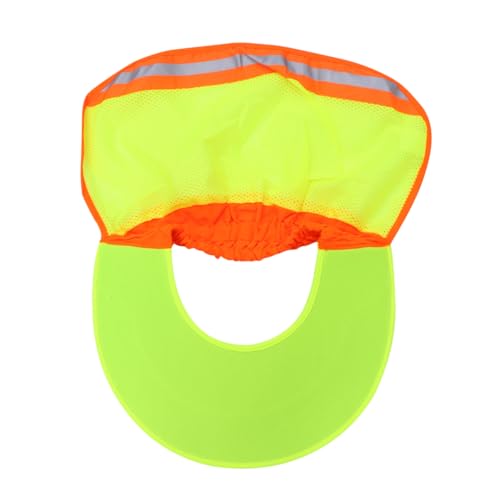 NUOBESTY Reflektierender Sonnenschutz Helm mit Neon Gelb Atmungsaktivem Netz Nackenschutz Langlebigem Hochsichtbar für Outdoor Schutz bei Hitze und Sonne von NUOBESTY