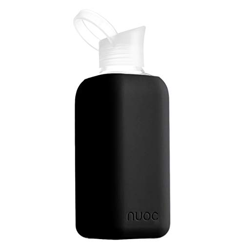 NUOC Unisex – Erwachsene Kreme XL-Black Trinkflasche, Schwarz, 800ml von NUOC