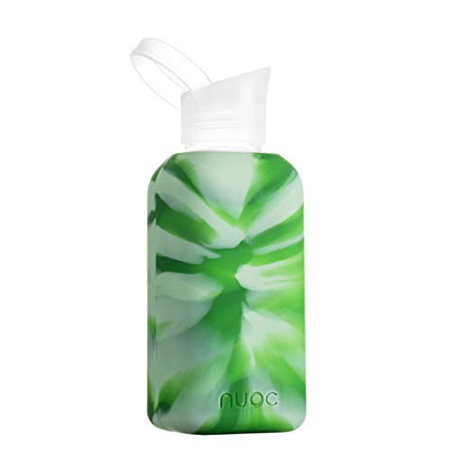 NUOC Unisex – Erwachsene Palmtree-Color Mix Green Trinkflasche, Mehrfarbig, 500ml von NUOC
