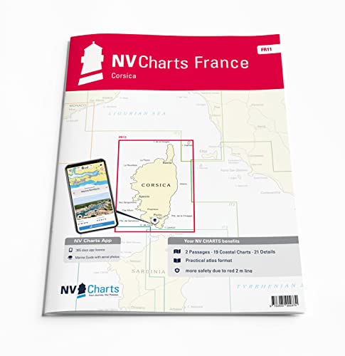 NV Atlas France FR 11 mit App Lizenz- Seekarte Frankreich - Corsica von NV Charts