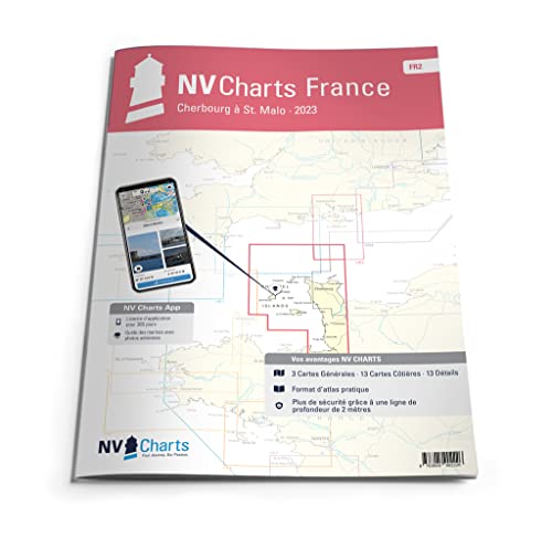 NV Atlas France FR 2 mit App Lizenz- Seekarte Frankreich - Cherbourg to St. Malo von NV Charts