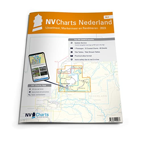 NV Atlas Nederland NL 3 mit App Lizenz - Seekarte Niederlande - IJsselmeer & Randmeeren von NV Charts