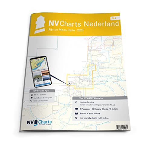 NV Atlas Nederland NL 4 mit App Lizenz - Seekarte Niederlande - Rijn & Maas Delta von NV Charts