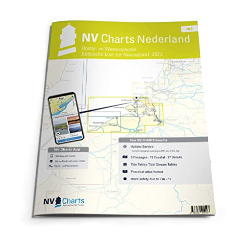 NV Atlas Nederland NL 5 mit App Lizenz - Seekarte Niederlande - Ooster & Westerschelde von NV Charts