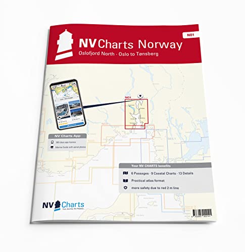 NV Atlas Norway NO 1 mit App Lizenz- Seekarte Norwegen - Oslo til Tønsberg von NV Charts